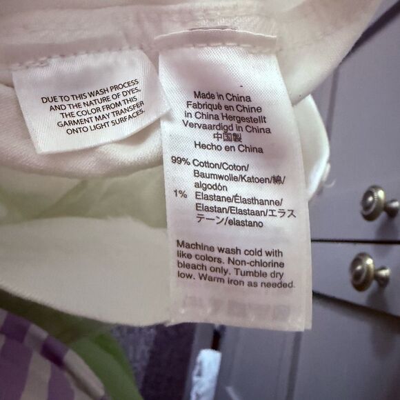 J. Crew Women’s 30 White Straight Leg Crop Jeans - Picture 6 of 6